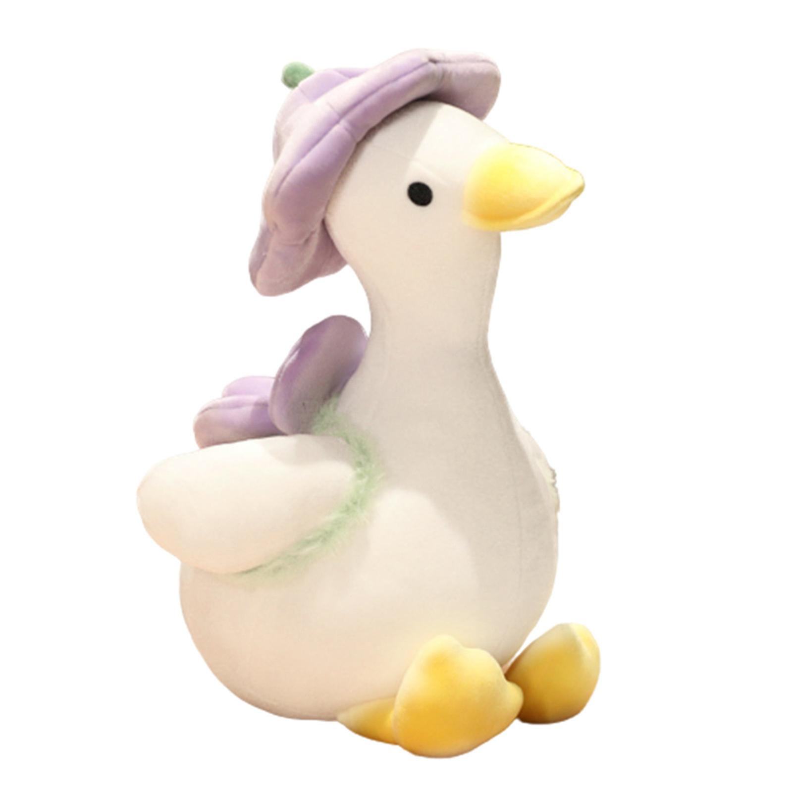 Cute Duck Plush Toy Lovely Flower Hat Duck Stuffed Plush Doll Kid Birthday Gifts
