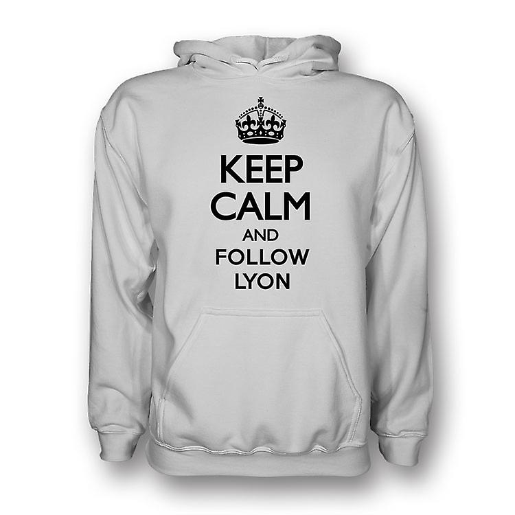 Keep Calm And Follow Lyon Hoody (white)