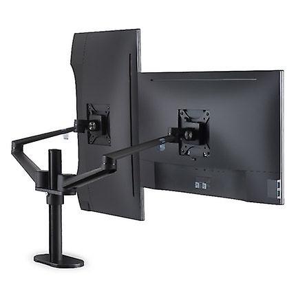 Dual Monitor Desk Mount Stand,full Motion Monitor Tv Mounting For 17-32inches 2 Screens, Aluminum 360 Rotating Monitor Holder