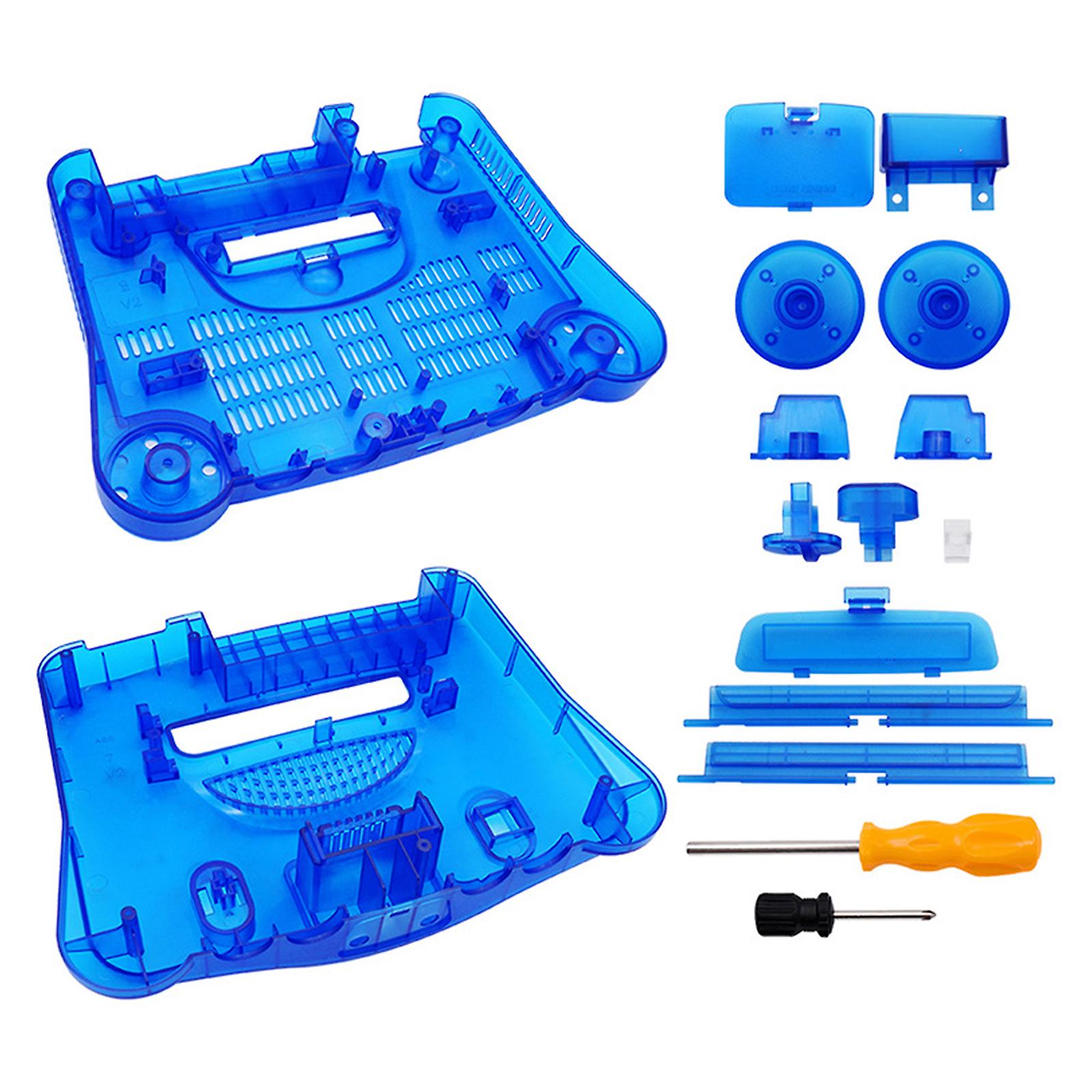 Translucent Case Shell Retro Game Console Box Accessories Fit for N64 Console