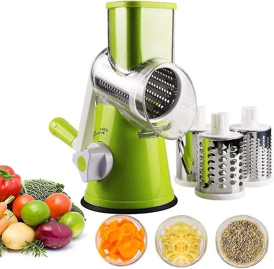 Manual Rotary Cheese Grater 1set Vegetable Mandoline Slicer Fruit Cutter Rotary Cheese Grater Grater