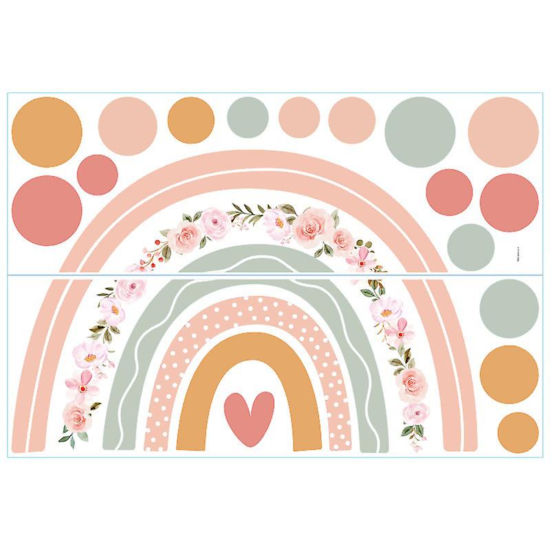 Rainbow Wall Decals Bohemian Dots Wall Decals Wall Sticker