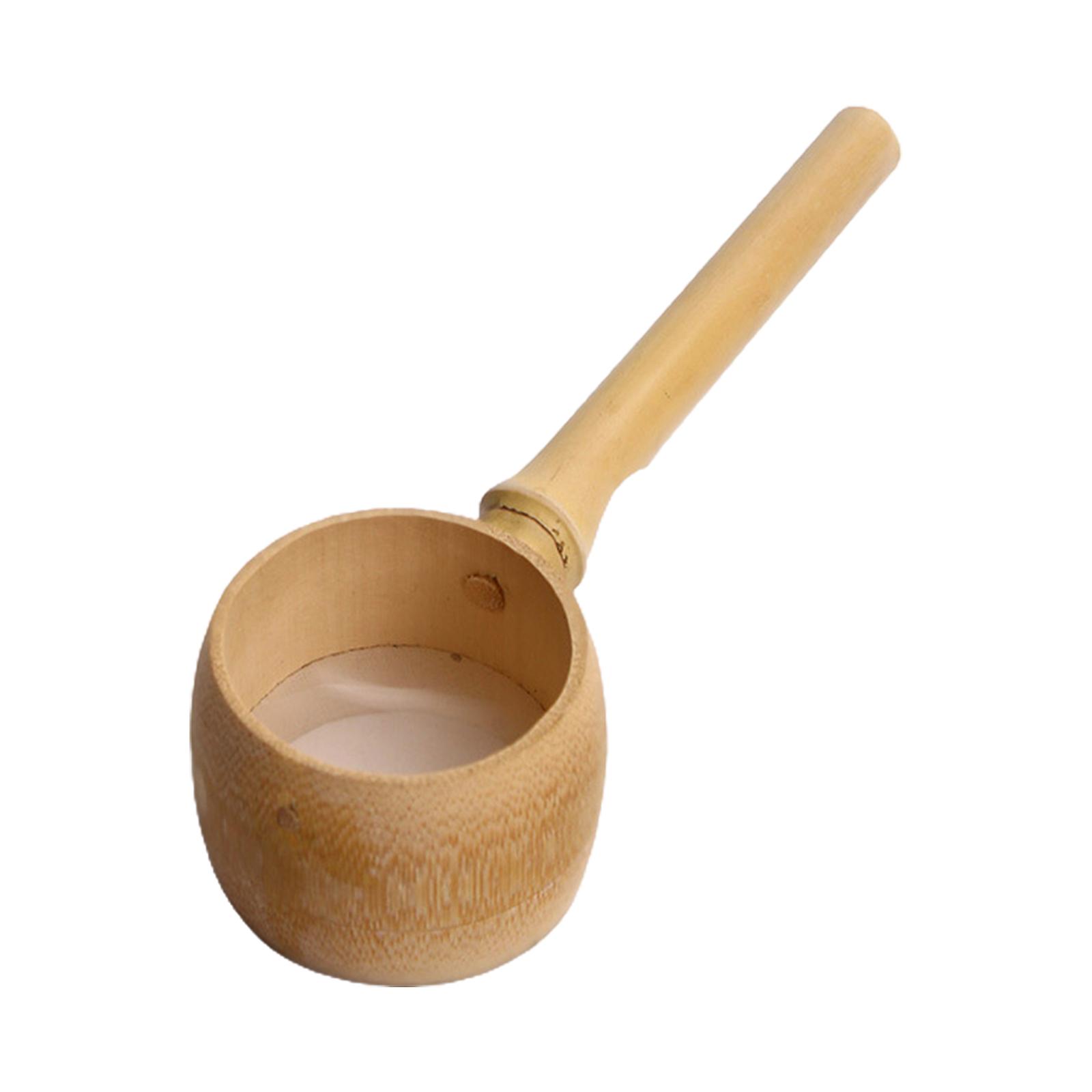 Bamboo Tea Scoop with Hole Tea Spoon Strainer Filter for Creative Tea Tool