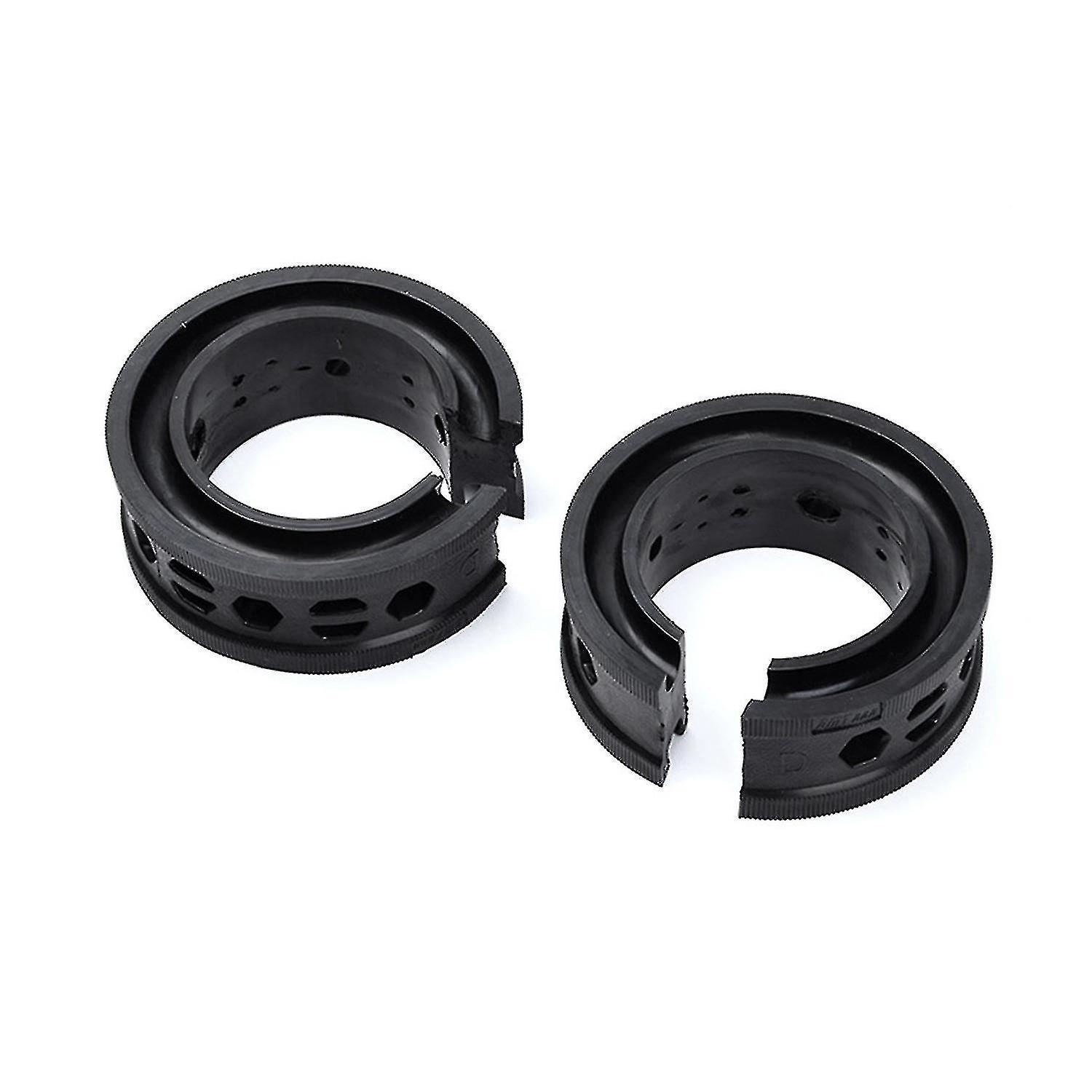 2pcs Car Rubber Shock Absorber Spring Bumper Buffer Power Cushion black