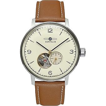 Zeppelin LZ129 Hindenburg Men's Watch Analog Automatic with Cowhide Bracelet 8066-5N