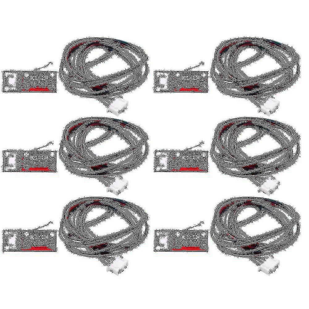 6pcs Interruptor mecánico de límite de tope final Módulo de interruptor de prensa para impresora 3D Prusa Mendel Reprap Cnc 256