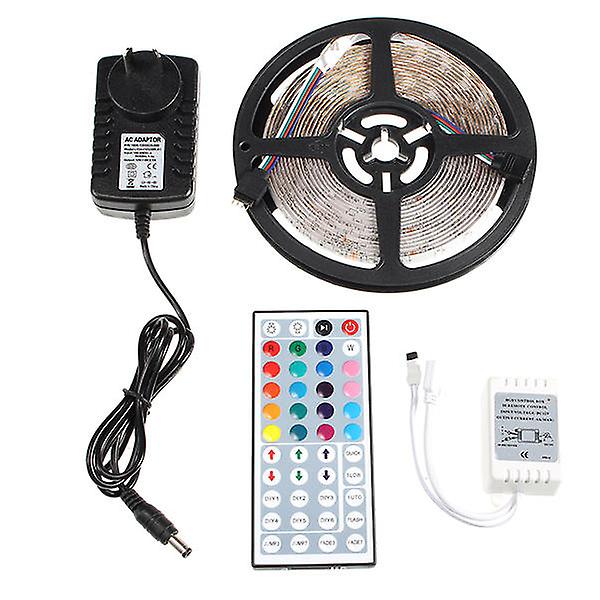 5M Smd 3528 Rgb 300 Noel Tatil Dekoru İçin Led Su Geçirmez Şerit Işık, Dc12v Güç Kaynağı Dahil