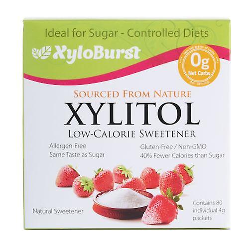 Xyloburst Xylitol Sweetener, 80 Count (Pack of 1)