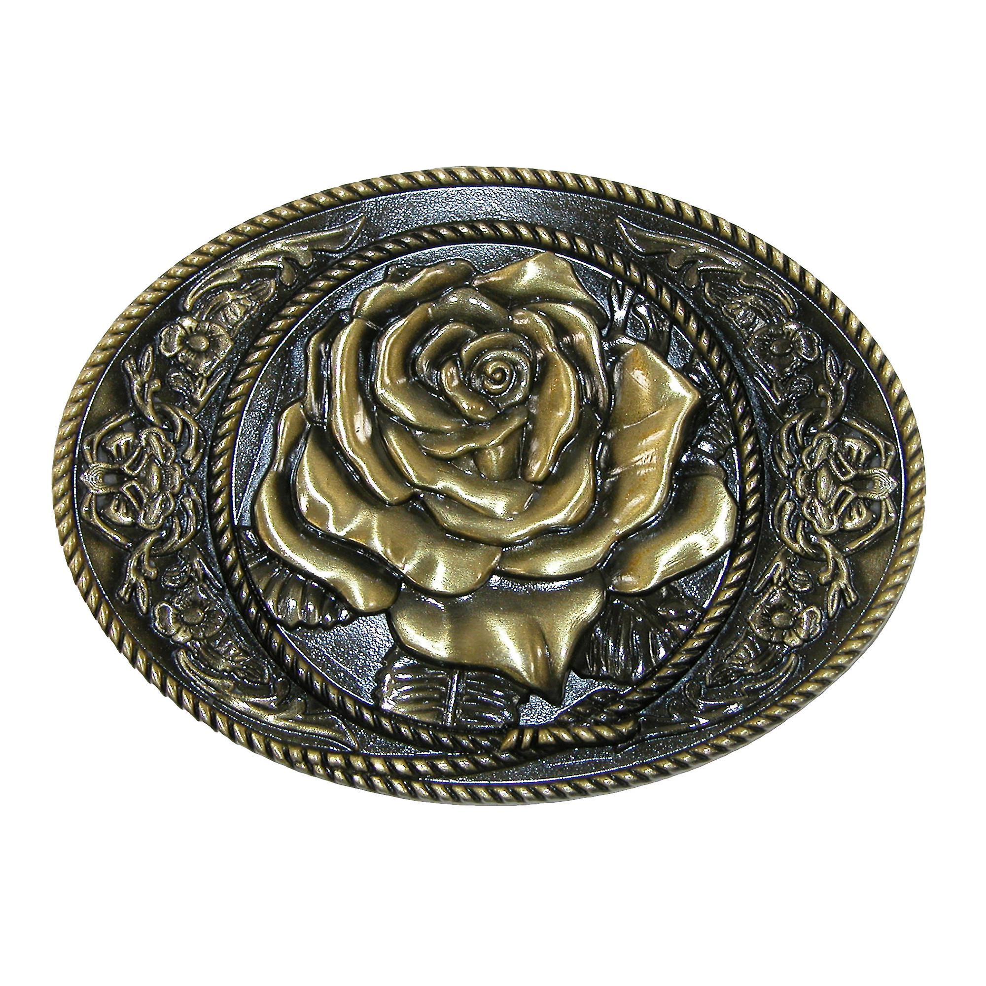 CTM Western Rose Belt Buckle (Women)