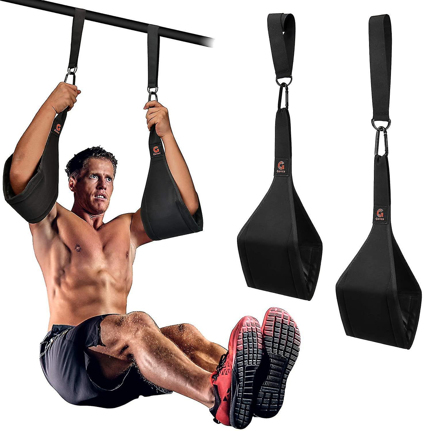Bras réglable suspendu Ab Straps pour Pull Up Bar Abdominal Muscle Building Core Strength Training Le