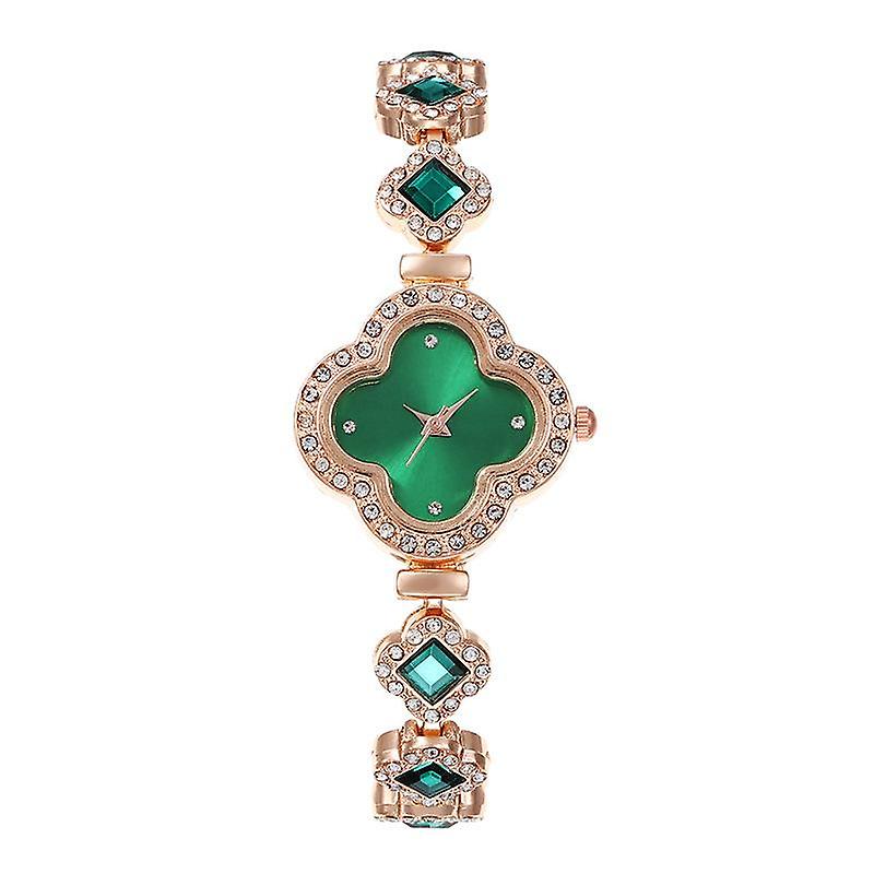 Moda trifoi cu patru foi brățară ceas cuarț