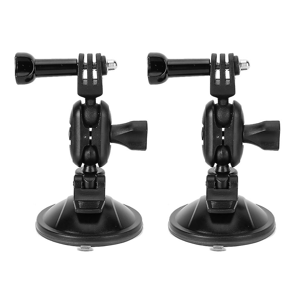 2Pcs 360° Rotating GPS Suction Cup Holder - Durable ABS Video Recorder Bracket