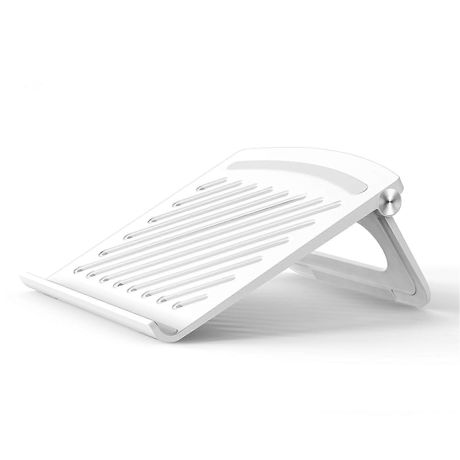 Folding Stand for Laptop Tablet Ergonomic Base Hollow Cooling Non Slip Portable Laptop Notebook Desk Holder White