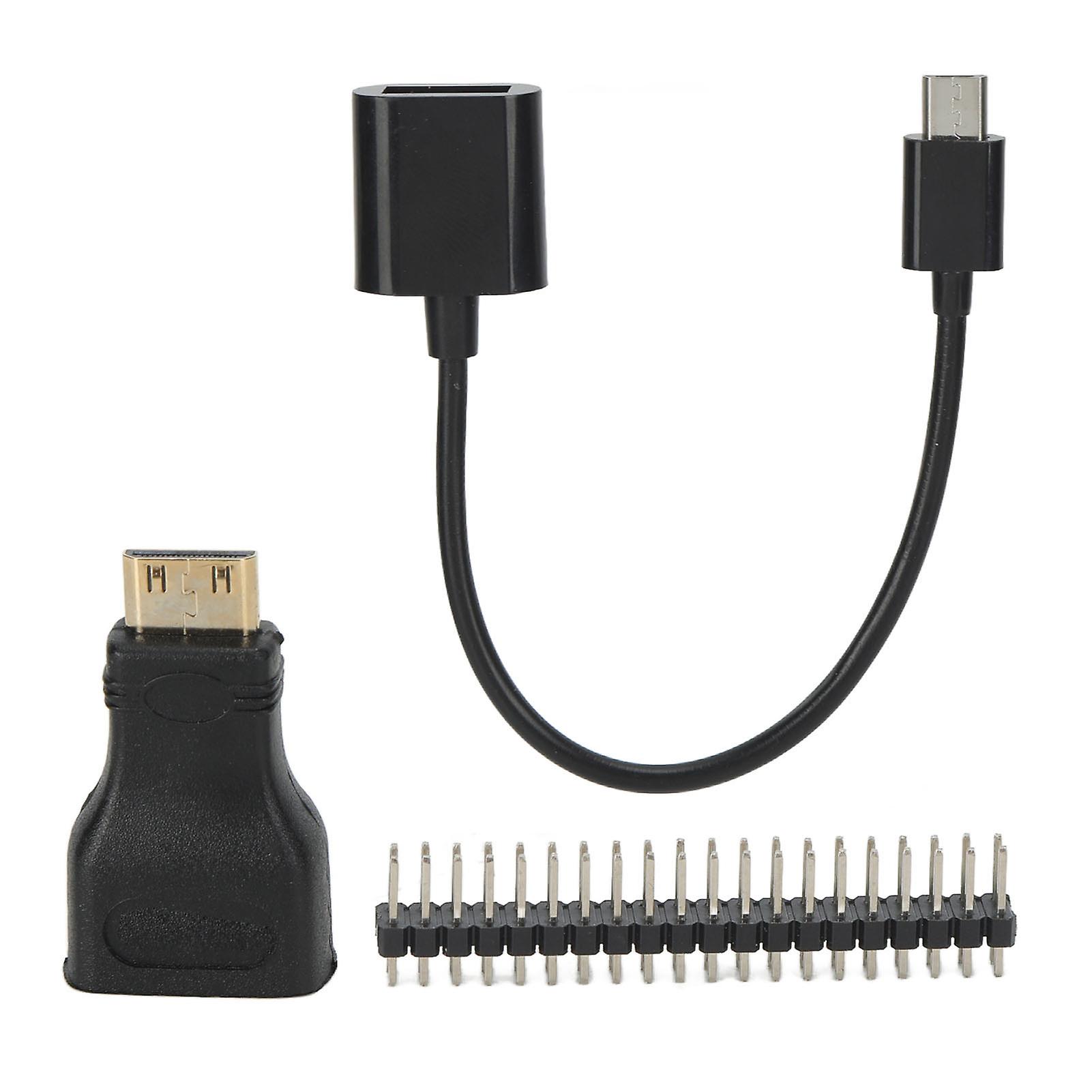 Mini HD to HD Adapter Micro USB to USB Female Power Cord 40P for Raspberry Pi Zero Pin Kit