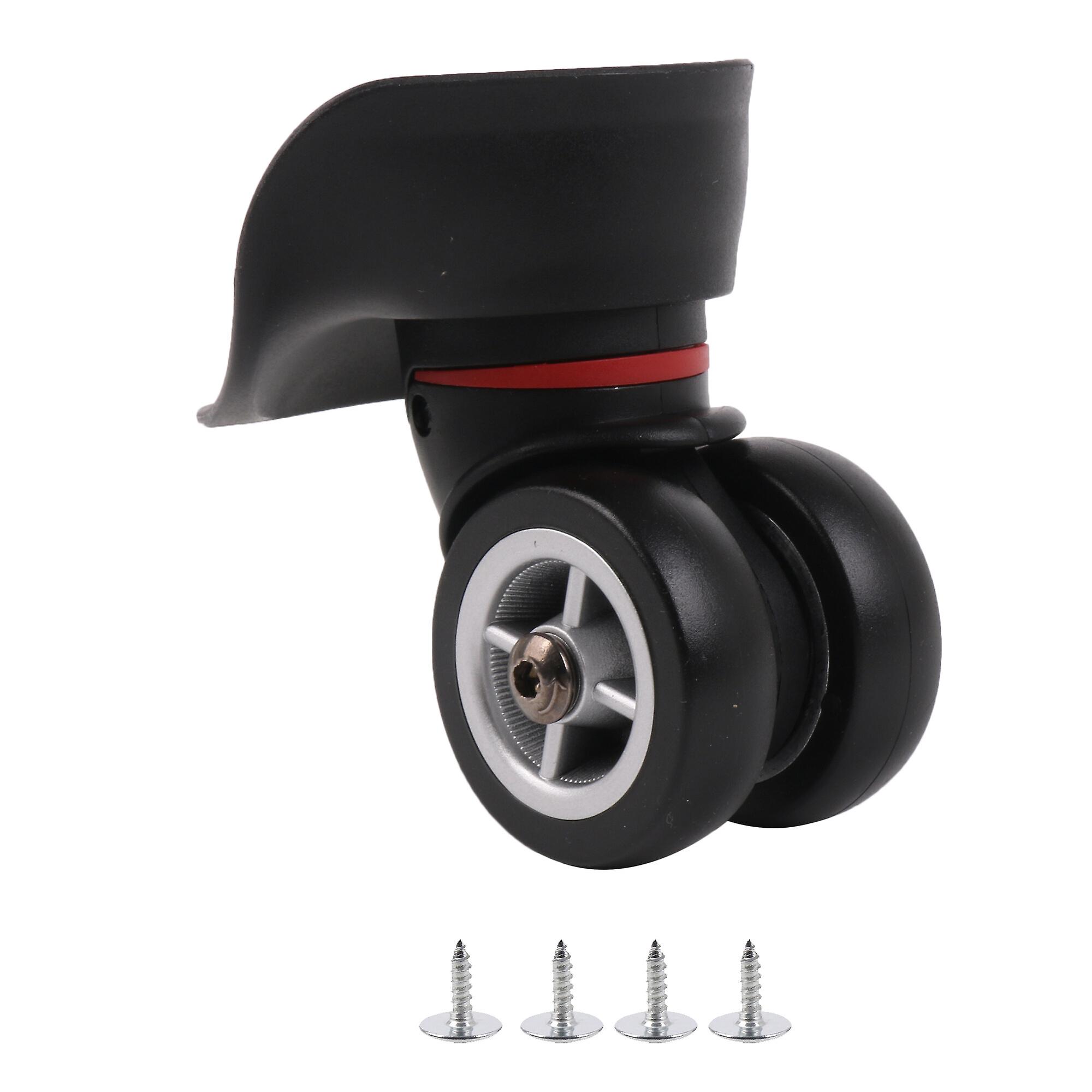 Black Luggage Wheel Replacement 3.94 Inch Height W042 Right w/ Screws Kit