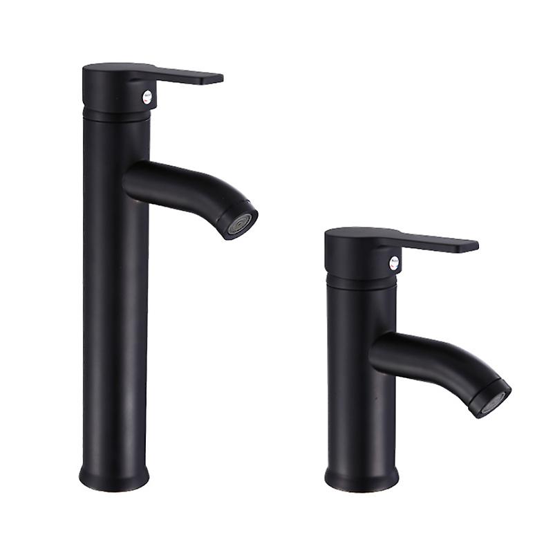 Stainless Steel Basin Faucet Single Handle Bathroom Face Hot Cold Water Mixer Sink Tap With Hose Accessories