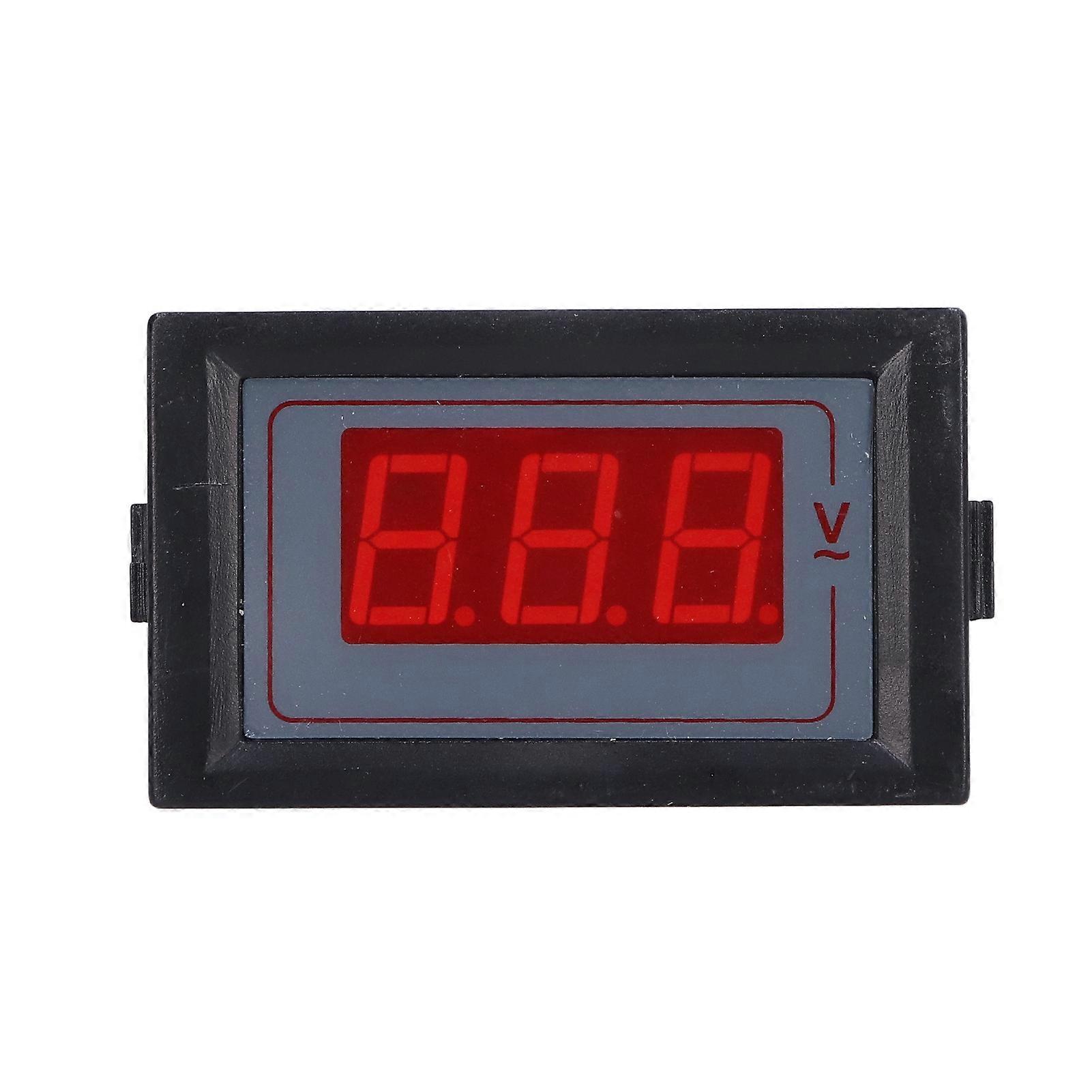 Digital Voltmeter LED Display 2 Wire Voltage Gauge Tester Meter 50‑500V for AC 5035‑V