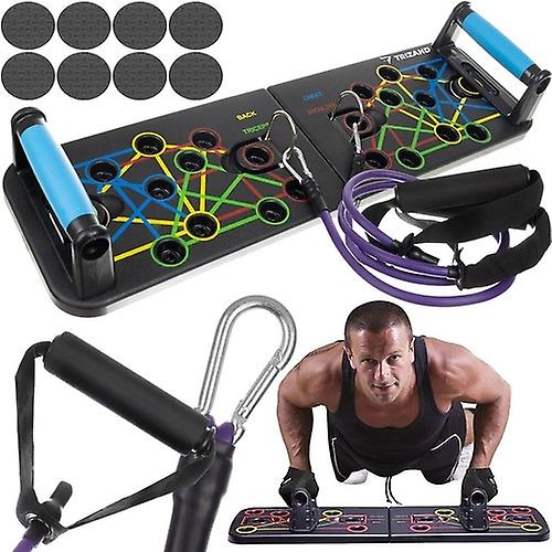 Push-up board / handle with ropes