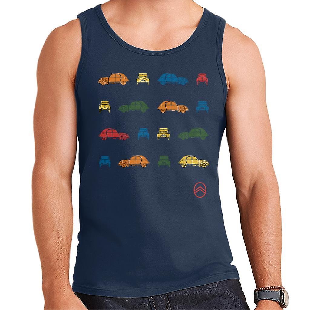 Citroen 2CV Pop Art Pattern Men's Vest