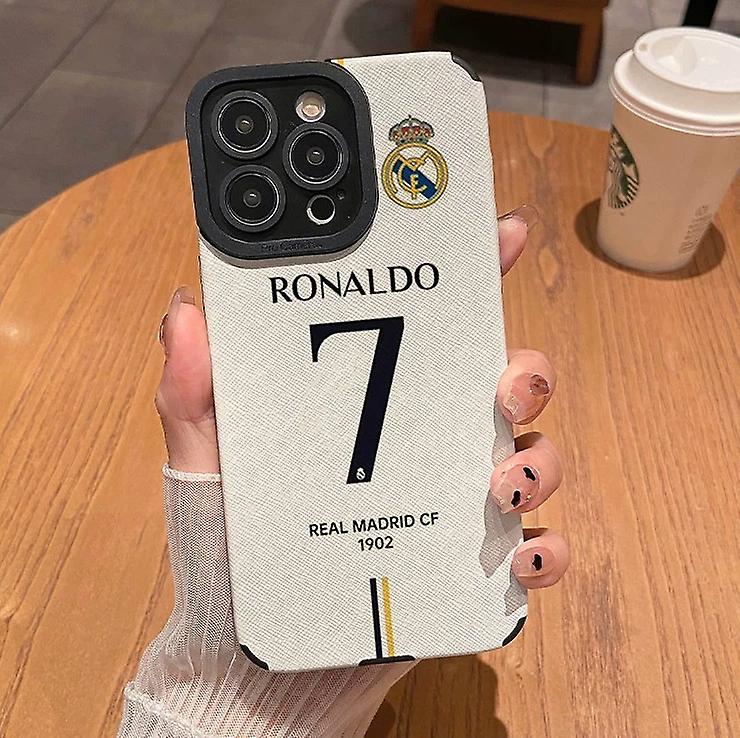 phone Case Non-Slip Shock Absorption Football Club Real Madrid Bellingham Cr7 for Iphone 11 12 13 14