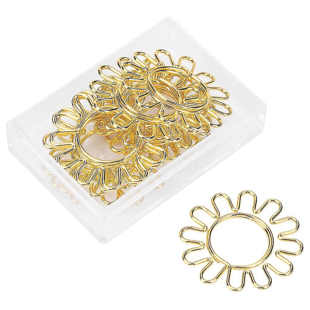 Sunflower Shape Paper Clips - 10pcs, Stationery Supplies