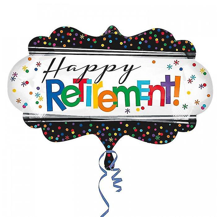 Amscan SuperShape Retirement Foil Balloon