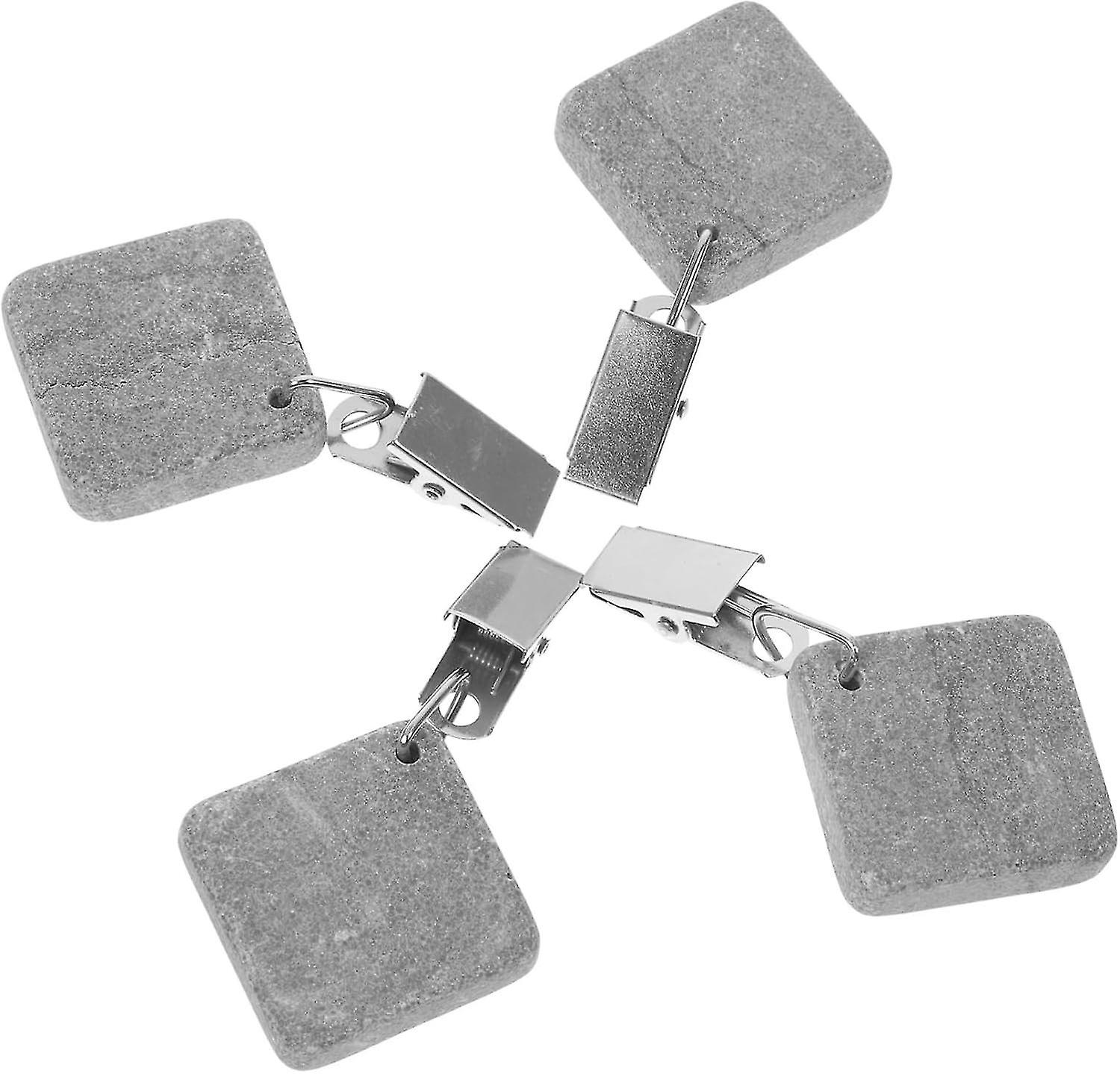 4pcs Tablecloth Weight Clip Tablecloth Weights Pendants Stone Table Covers Decor