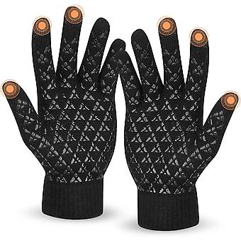 Thermal Gloves For Men And Women Winter Touch Screen Gloves Anti-slip Warm Lining Gloves For Driving Running Cycling Botao