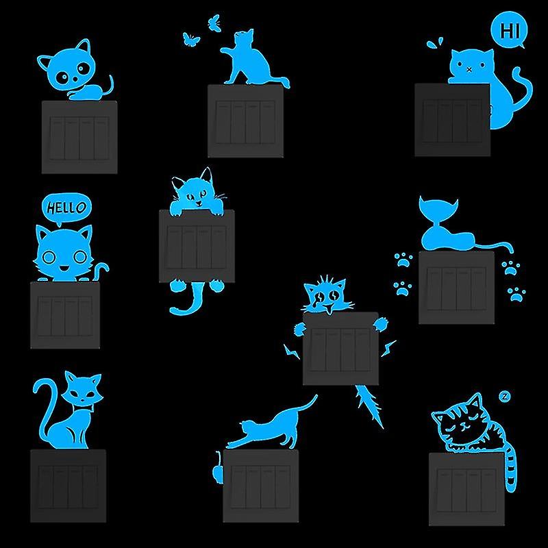 20 sheets (blue luminous stickers)