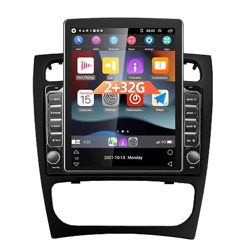 for Mercedes Benz C Class CLK S203 W203 W209 A209 2000-2005 Android For Tesla Style 9.7 Inch