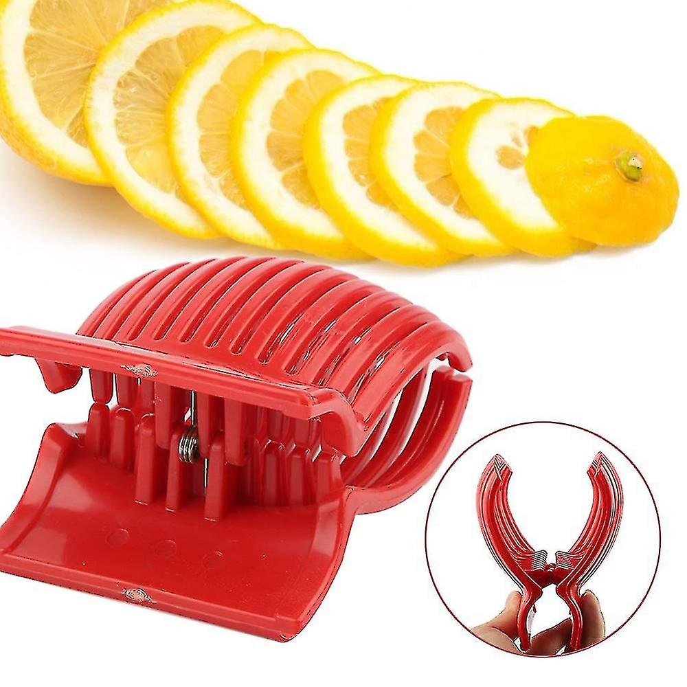 Tomato Slicer Round Fruit Slicer With Ergonomic Design Multipurpose Kitchen Fruit Vegetable Cutting Tool