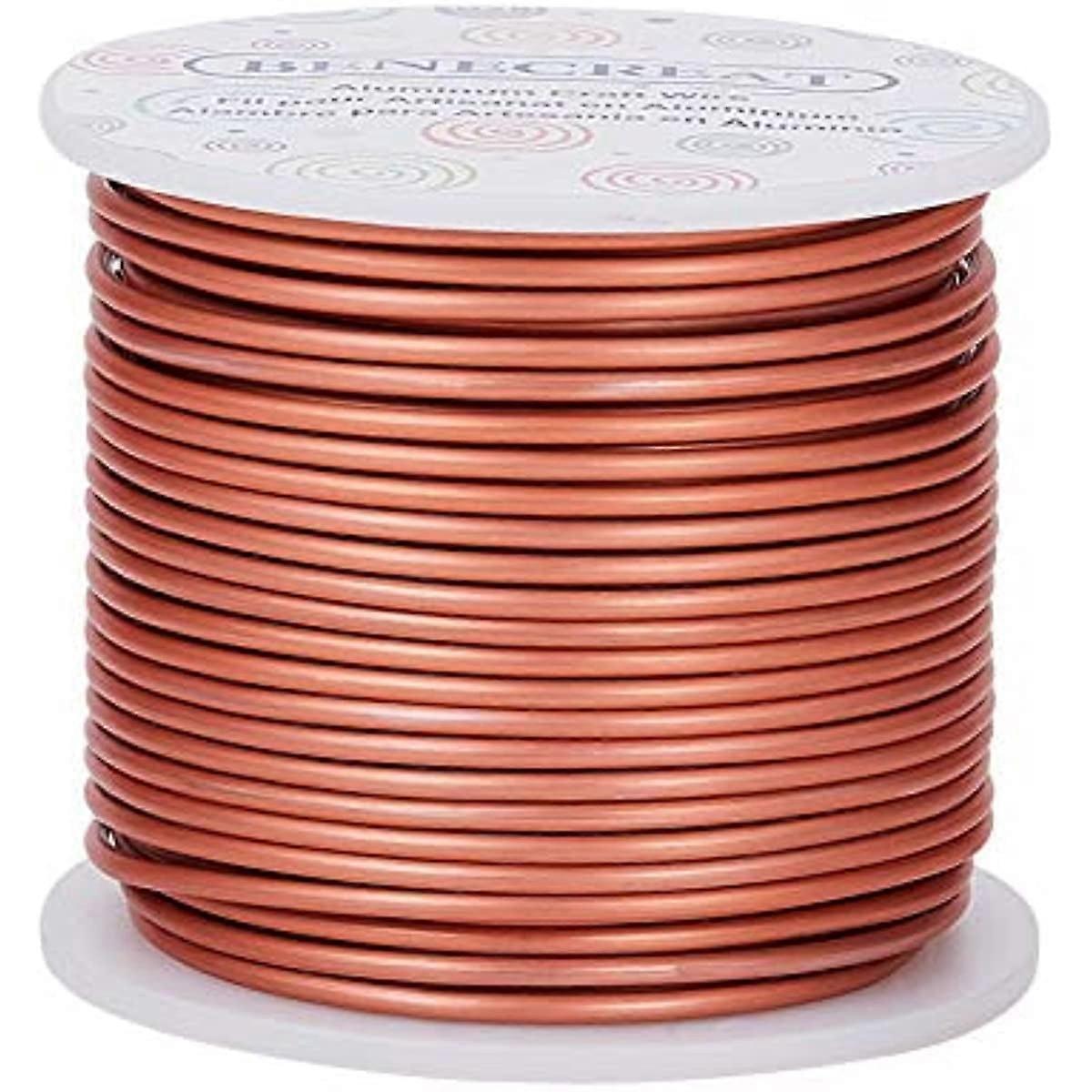 12 Gauge Matte Jewelry Craft Wire 100 Feet Tarnish Resistant Copper Aluminum Wire for Chrismas Beading Sculpting Model Skeleton Making