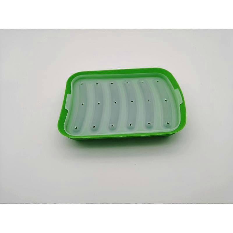 Sausage Maker Mould 6 Cavity Silicone DIY Ham Hot Dog Making Moulds With Lid Kitchen Household Sausages Cake Baking Tools Molds