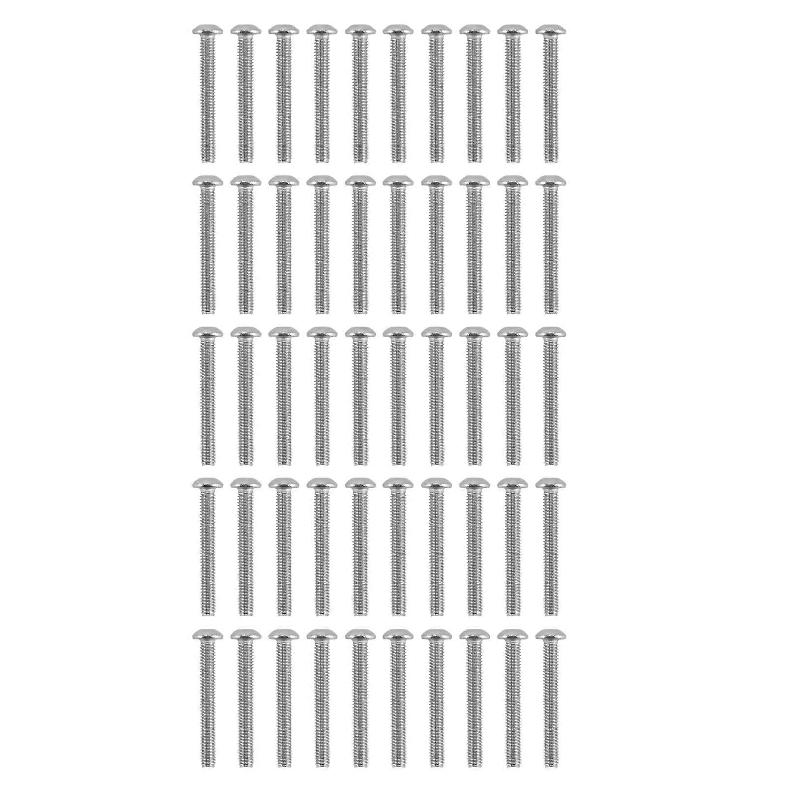 50Pcs Button Head Socket Caps Screws Galvanized Steel M4 for Classified Instruments Electronics2802-0004-0030