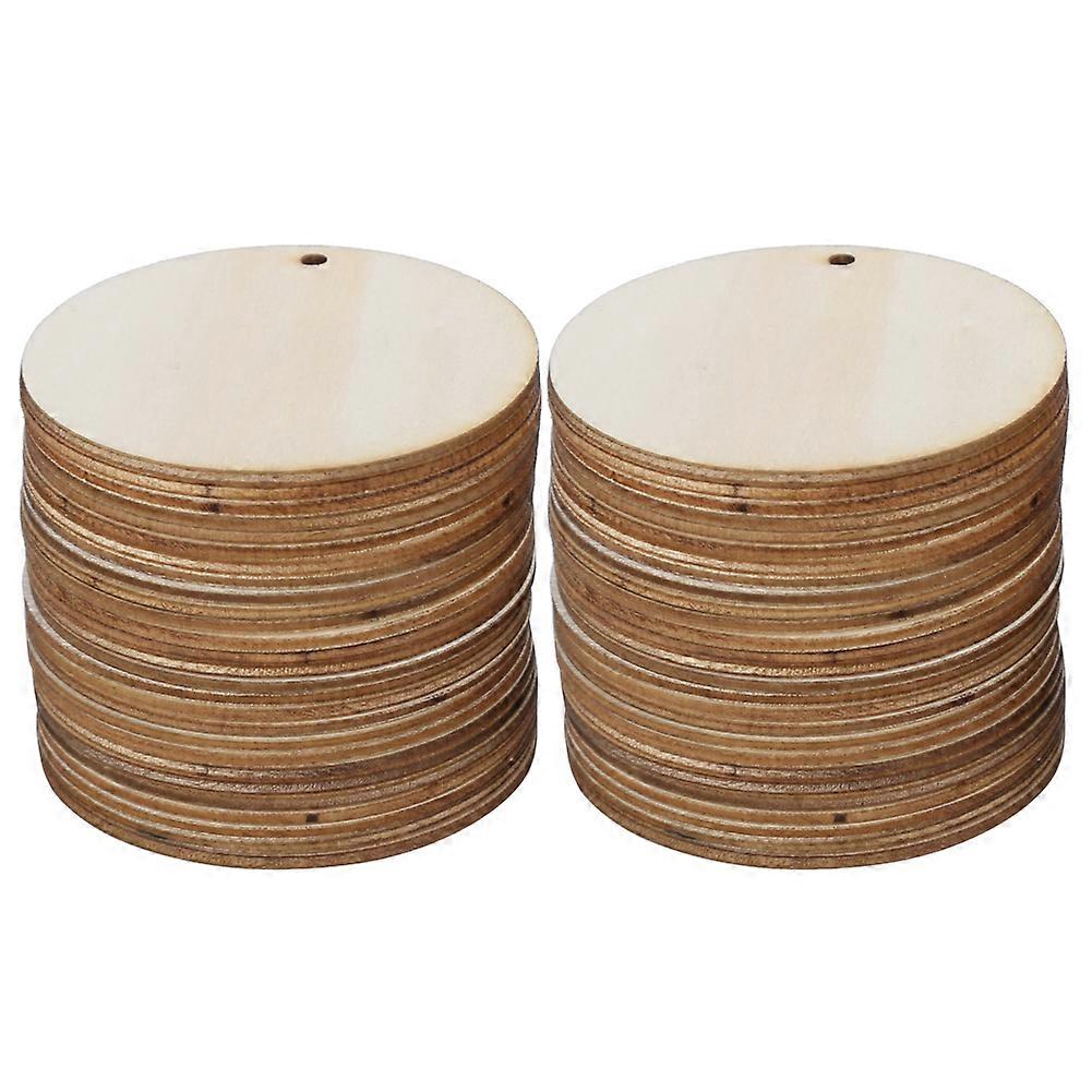 50 قطعة بسيطة نمط الموضة الأقراط الخشبية قلادة DIY مجوهرات جوفاء الحرف صنع الملحقات