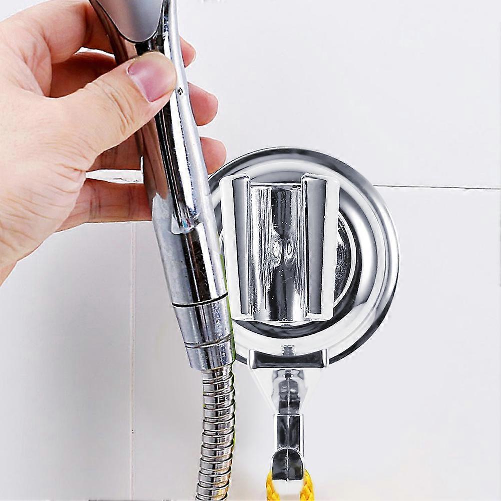 Abs 360 Degree Attached Adjustable Bathroom Shower Head Base Bracket Holder Support With Sucker