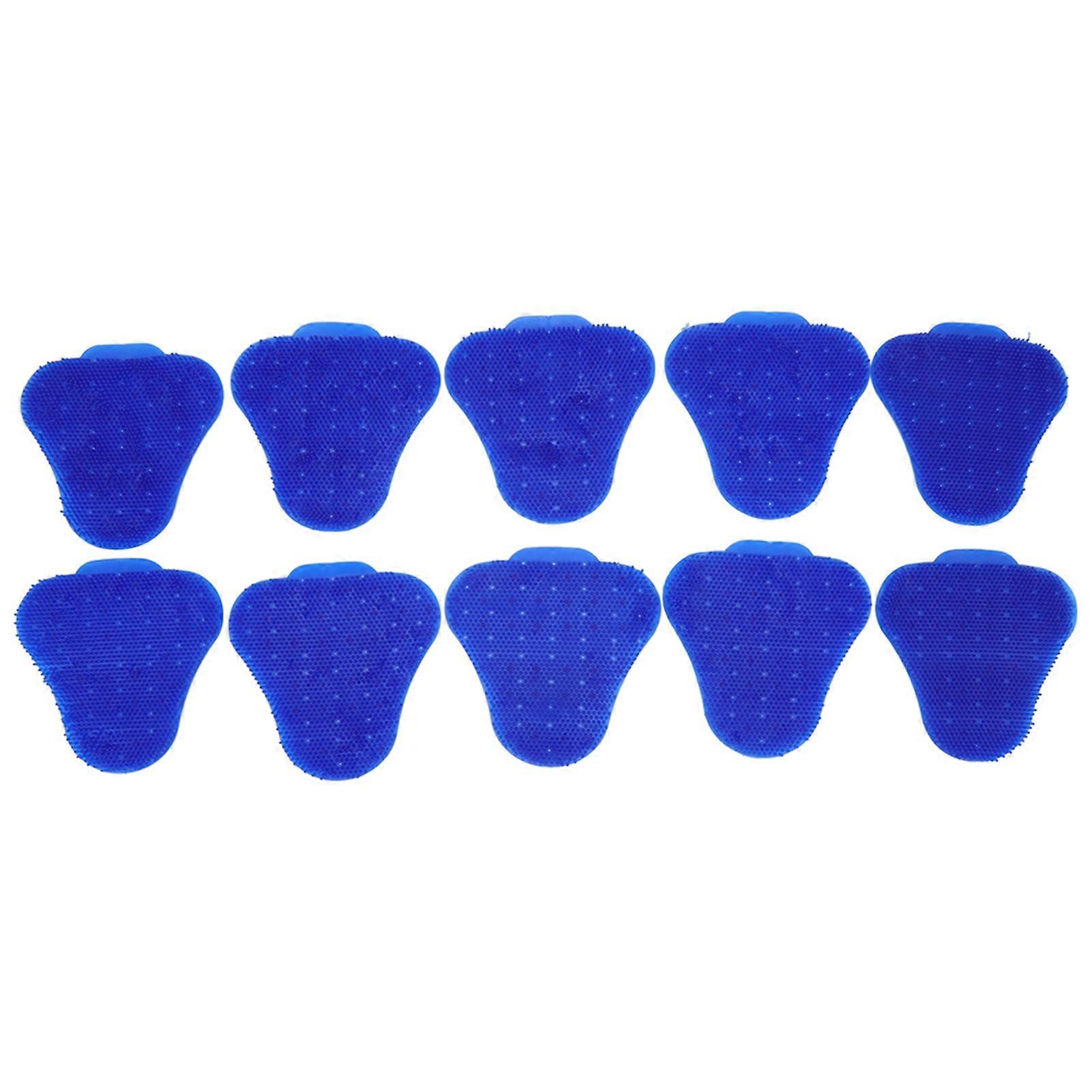 10pcs Urinal Screen Deodorizers Triangle Anti Splash Deodorizer Scented Urinal Screen Mat For Restroom Blue