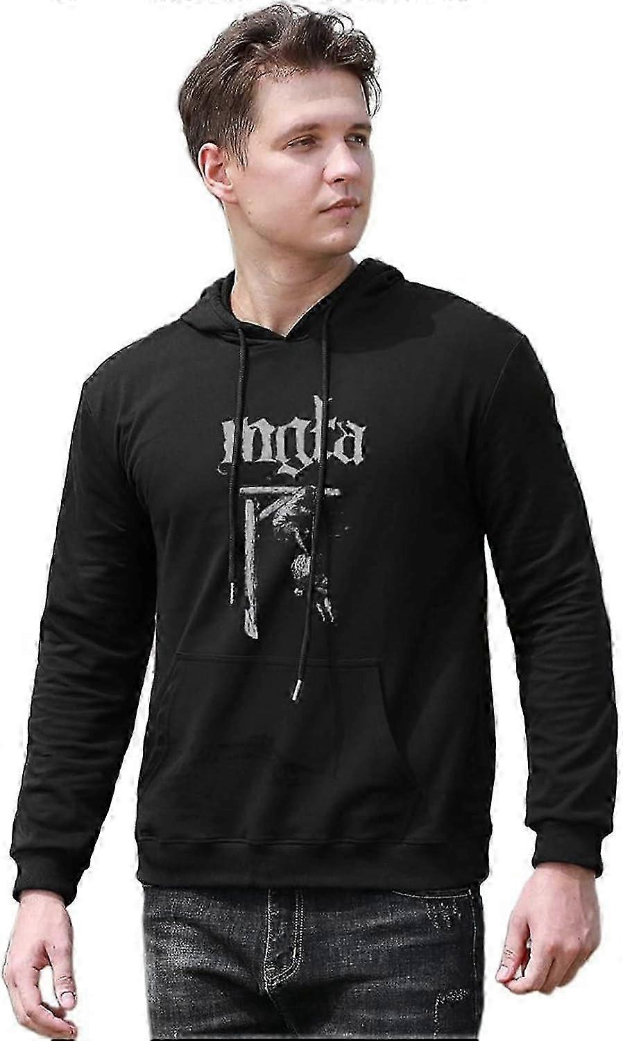 Men's Mgla Printed Pullover Hoodies High quality smooth lines