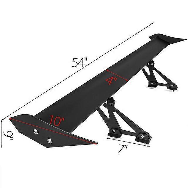 43/53 polegadas de pouco peso Universal Rear Wing Spoiler único/duplo Streamline Deck Set para qualquer Hatchback com tronco uniforme