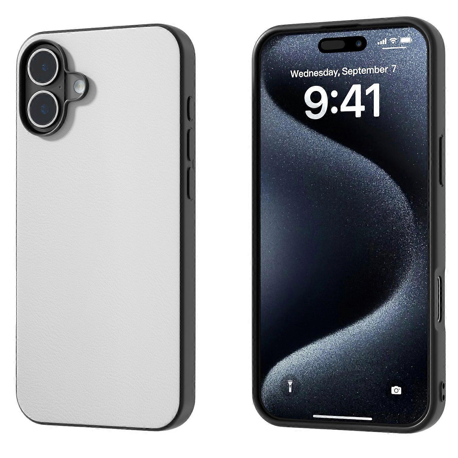 PU Läder Telefonfodral För iPhone 16 Plus