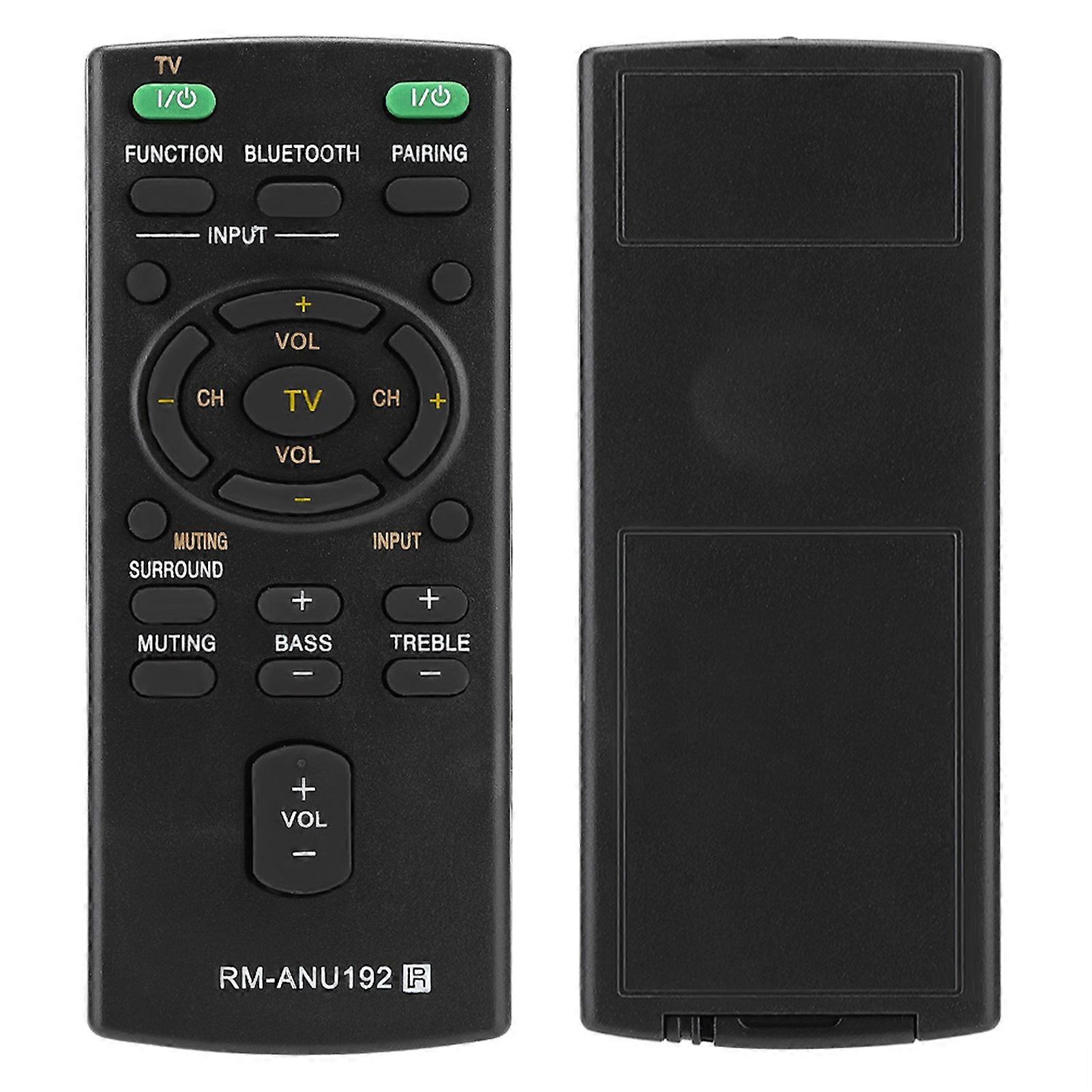 Replacement RM-ANU192 Remote Control For Sony Sound Bar SACT60BT HTCT60BT SSWCT60
