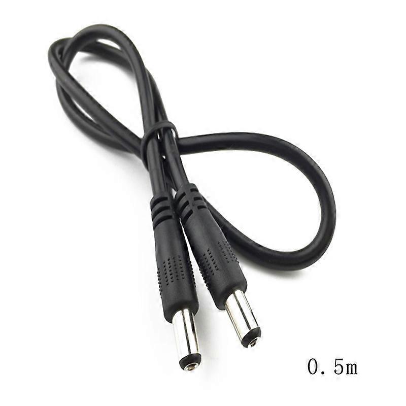Prodlužovací kabel DC5.5x2.1mm napájecí adaptér samec-samec pro vnitřní LED páskový router