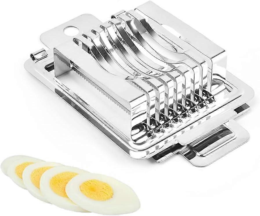 Stainless Steel Egg Slicer, Metal Egg Slicer, Multifunctional Egg Cutter, for Cutting Poached Eggs, Boiled Eggs, Duck Eggs etc