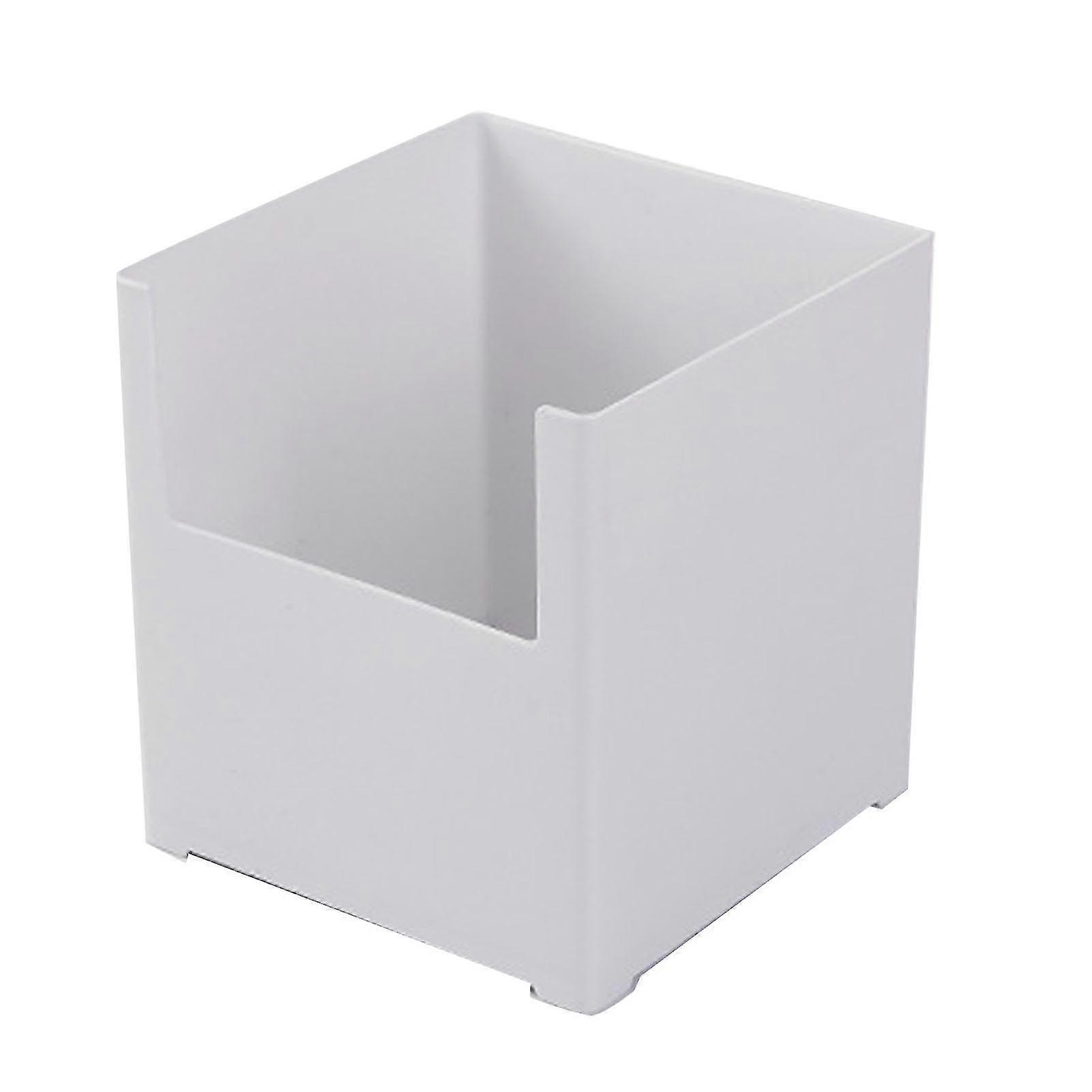 Kitchen Storage Box Front Open Plastic Organizer Front Open Drawer Makeup Desktop Storage Box