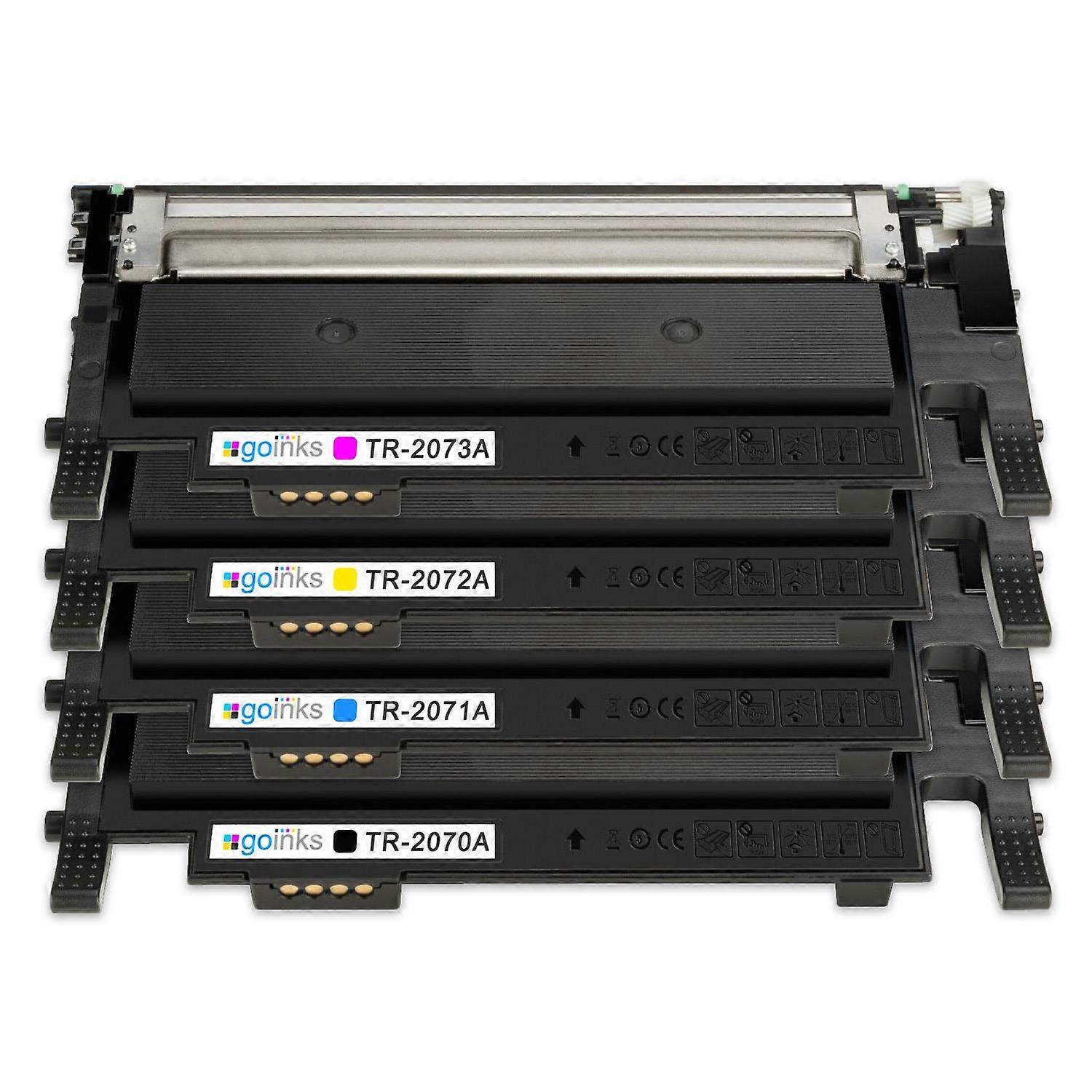 1 Go Inks Set of 4 Laser Toner Cartridges to replace HP W2070A, W2071A, W2072A, W2073A (117a) Compatible / non-OEM for HP Colour Laser Printers