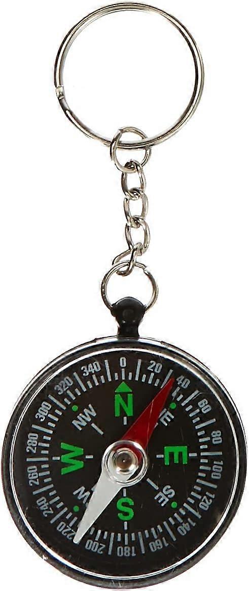 1900 Compass Key Ring Black Plastic 10 X 1 X 4