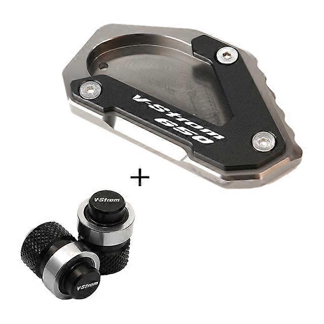 For SUZUKI V-STROM 650/XT VSTROM 650 DL650 2004-2022 2021 Motorcycle CNC Kickstand Foot Side Stand Extension Pad Support Plate maxpower