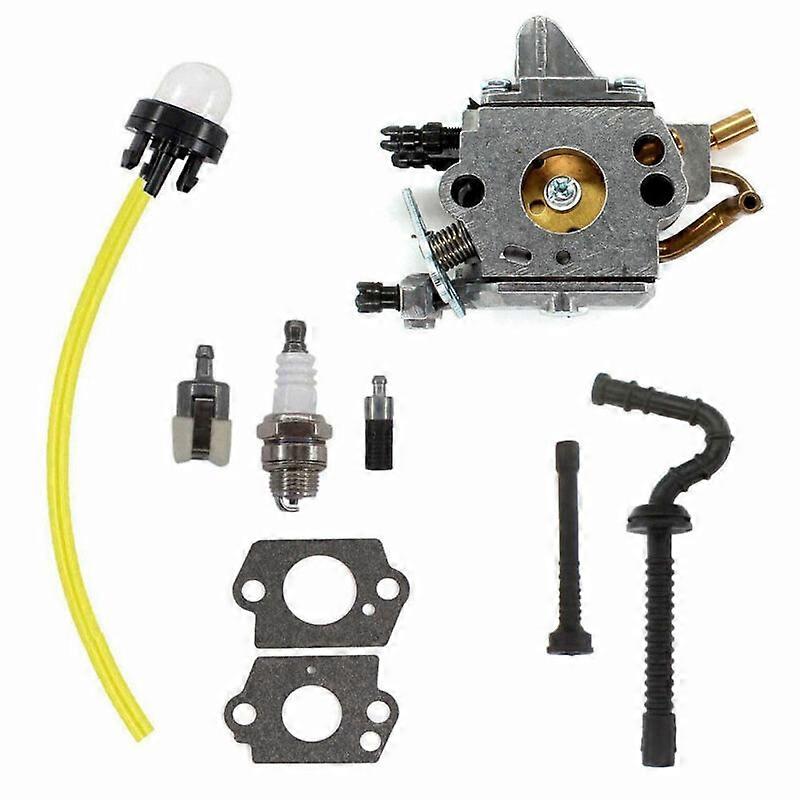 Carburetor For Stihl MS192 MS192T Carburetor kit Chainsaw For Zama C1Q-S258 Washers Spark plug Fuel Hose Engine Primer Bulb New