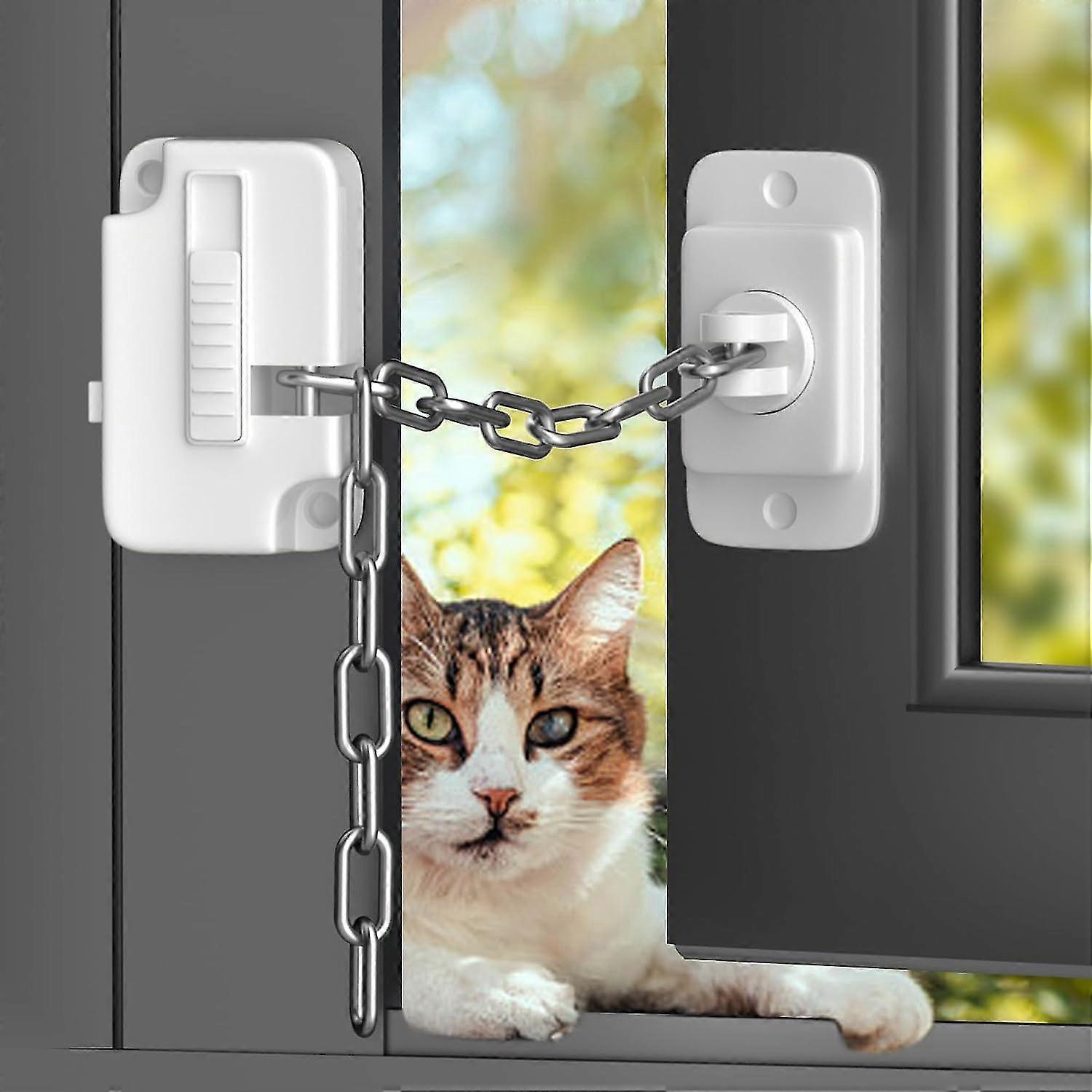 Window Locks, Window Restrictor Child Cat Safety Locks, Self Adhesive Safety Locks For Child Pets No Drilling For Metal, Wooden, Sliding Window-Yvan