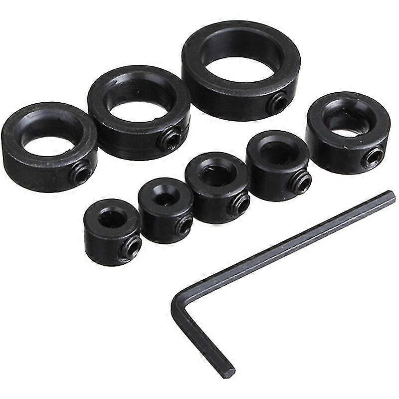 Crday Depth Stop Drilling Depth Stops, Depth Stop Collars, 8 Pcs Depth Stop Collars Gift